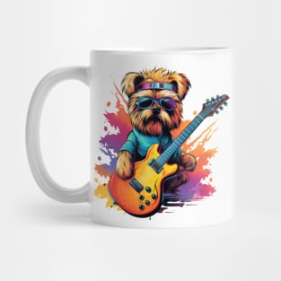 90s Retro Dog Guitarist Mug